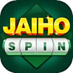 Jaiho spin app logo in green background with yellow and green text