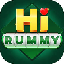 hi rummy app logo in green background with yellow and green text