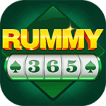 Rummy 365 app logo in green background with yellow and green text