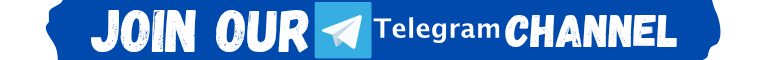 telegram logo join our channel with white text