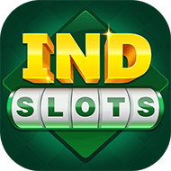 ind slots app logo in green background with yellow and green text