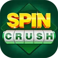 spin crush app logo in green background with yellow and green text