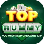 top rummy  app logo in green background with yellow and green text